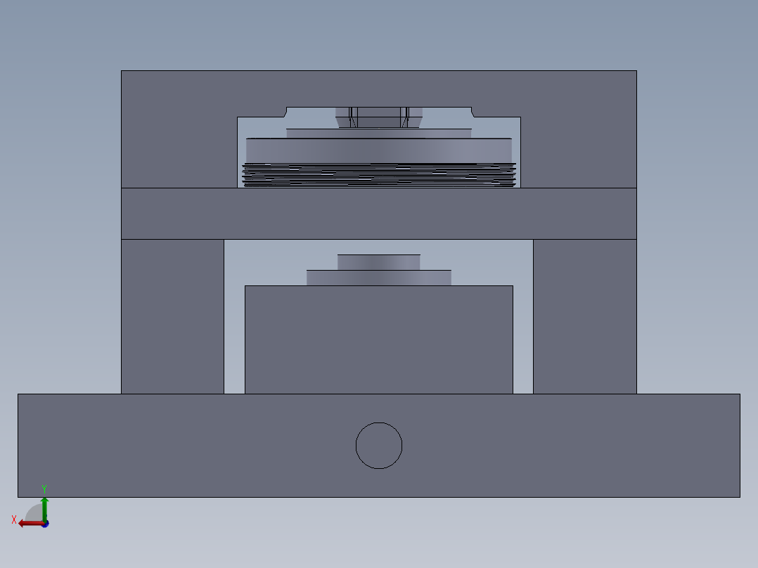 钻孔工装后视图