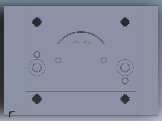 钻孔工装俯视缩略图
