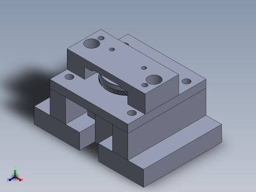 钻孔工装正等轴测缩略图