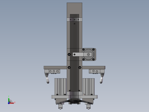 立柱气动焊接夹具设计 sw2020工程图前视缩略图