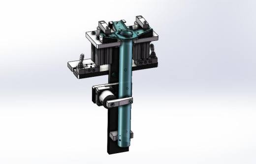 立柱气动焊接夹具设计 sw2020工程图缩略图