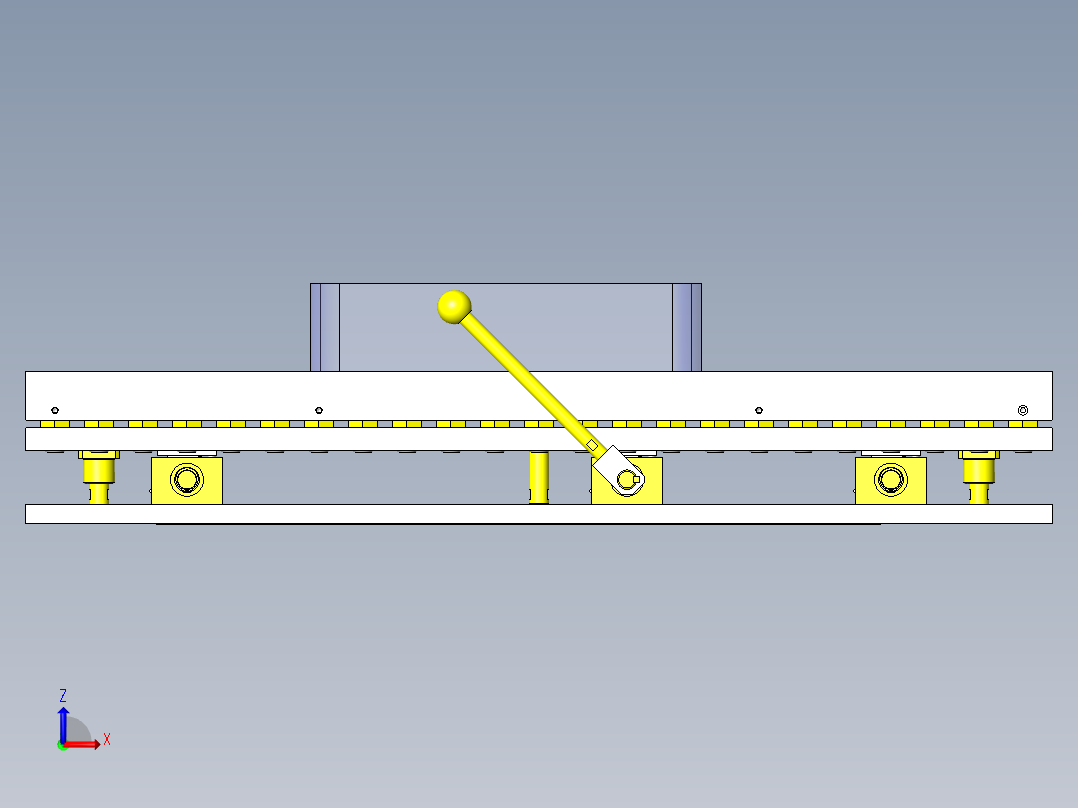 工件加工辅助装置前视图