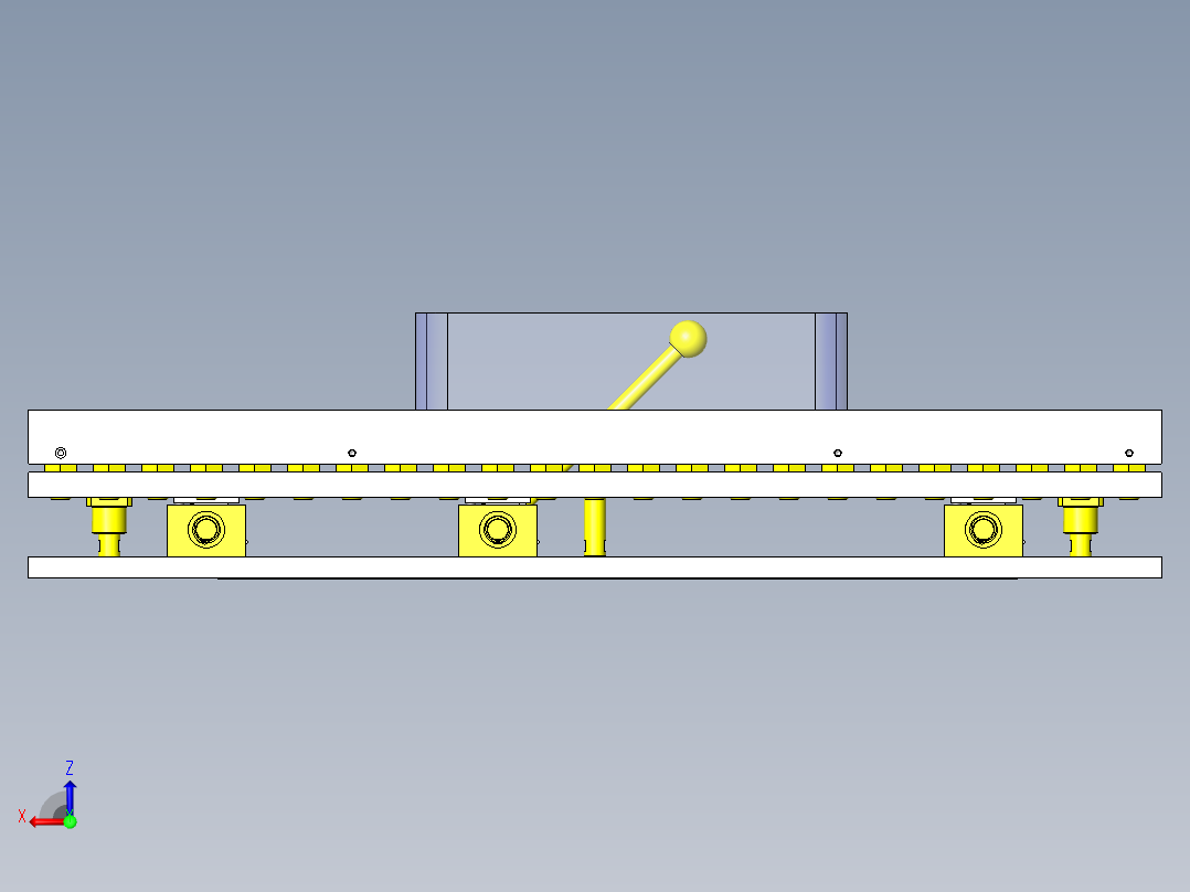 工件加工辅助装置后视图