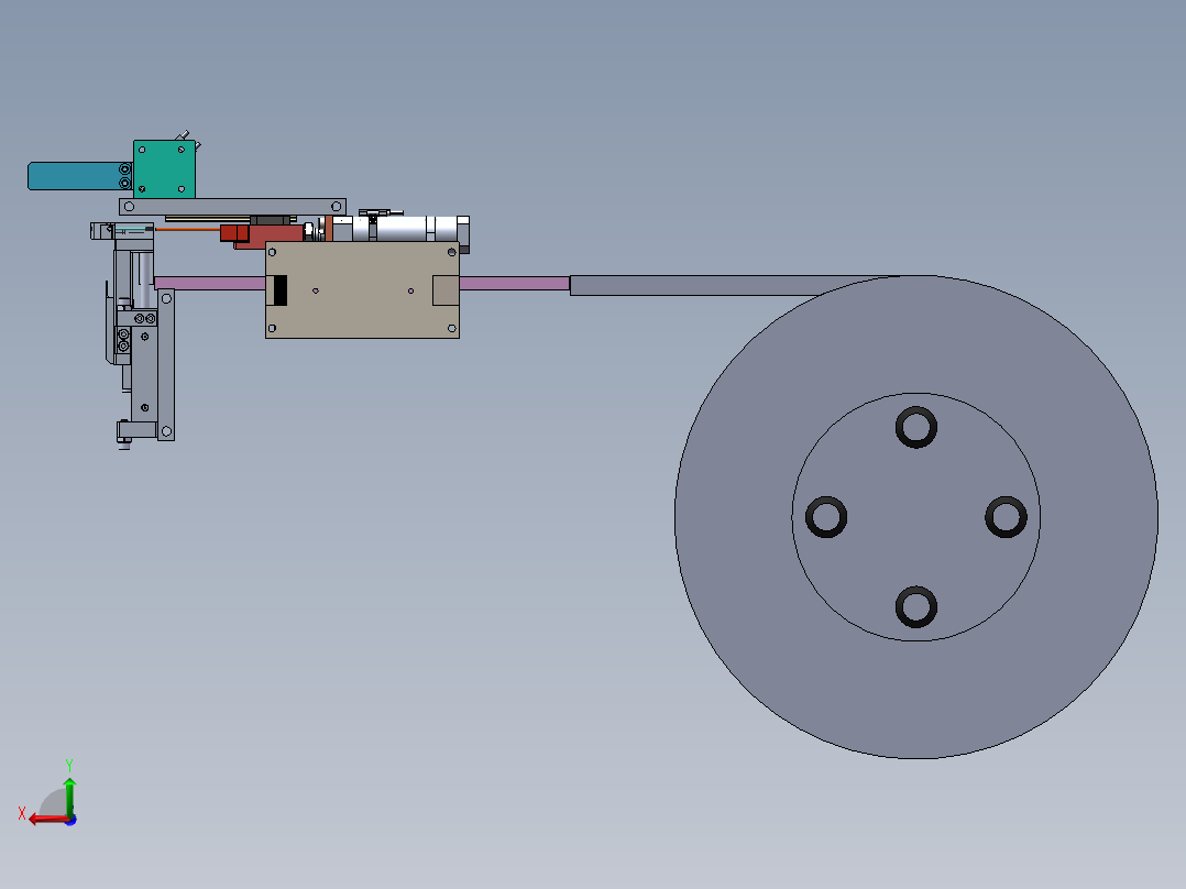 顶针上料机构sw20可编辑后视图