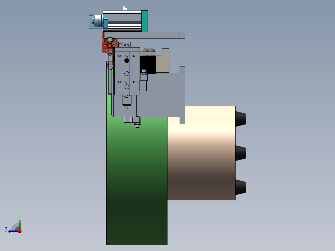 顶针上料机构sw20可编辑右视图