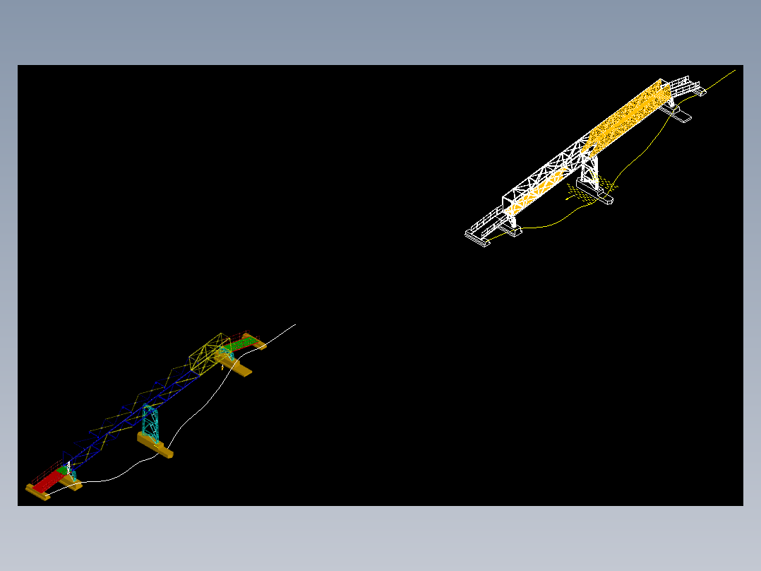 一款社区桥的3D模型