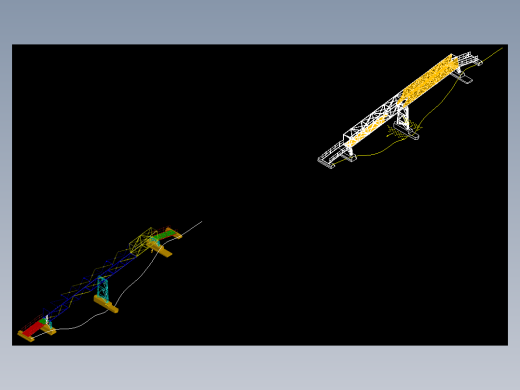 一款社区桥的3D模型