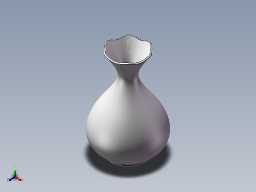 瓷瓶正等轴测缩略图