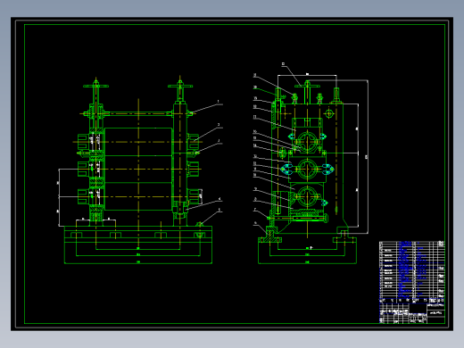 小型轧钢机设计(论文+DWG图纸)