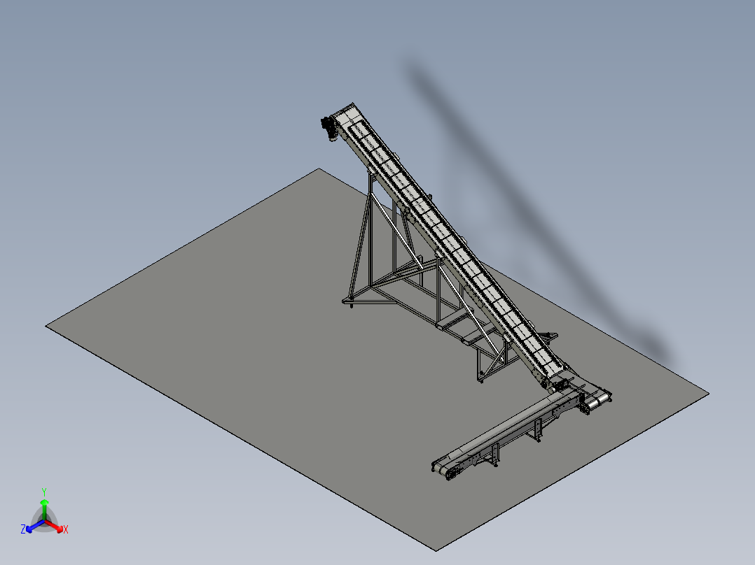 提升输送带正等轴测图