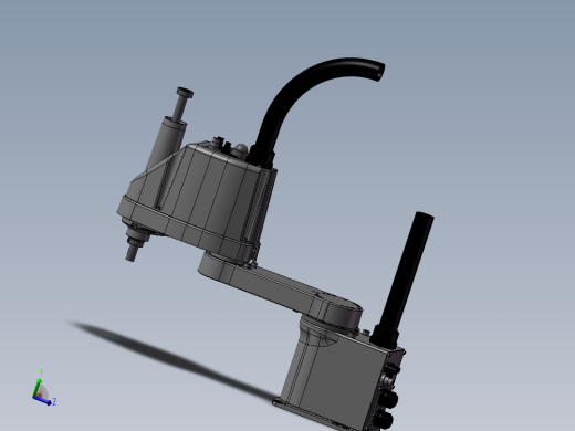 四轴scara机械手机器人贴标点胶机器人3D图纸