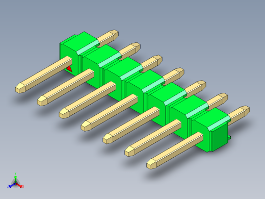 彩色公头100mil（2.54mm）系列-DS1021_green_1x07p_100mil_Type1_rev1.0