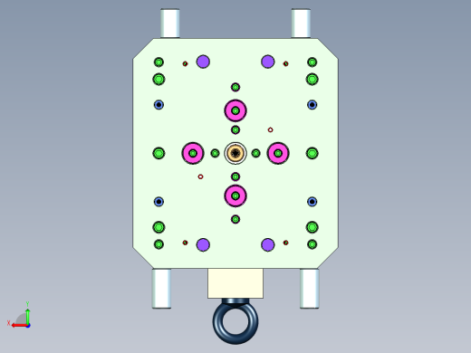 出口印度48穴全热流道注射器推杆高精密模具后视缩略图