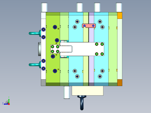 出口印度48穴全热流道注射器推杆高精密模具右视缩略图