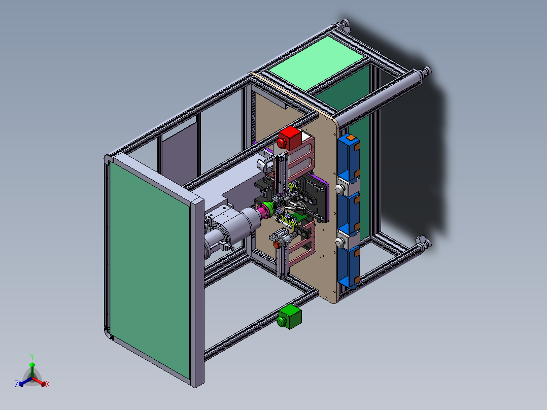 ST50-EVP产品旋卯组装压机正等轴测图
