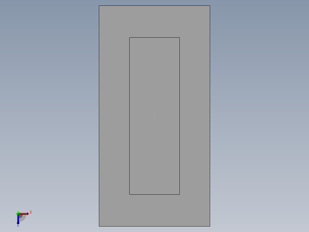 拉手XAD01俯视图