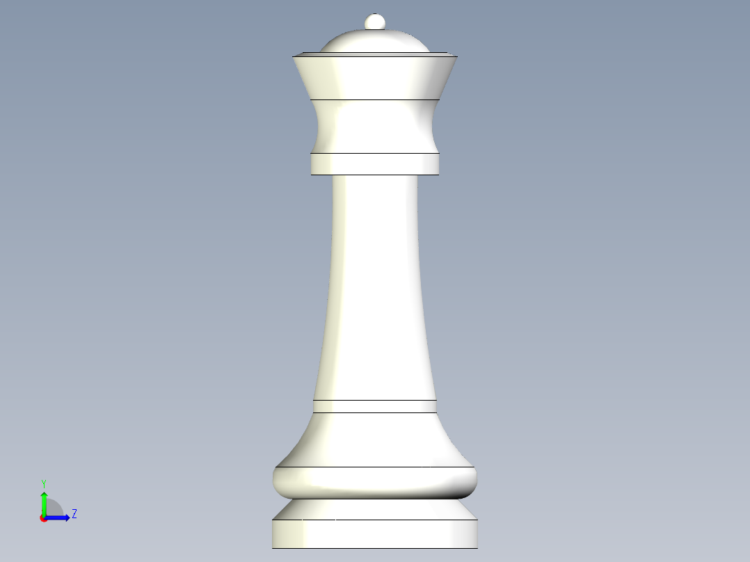 象棋皇后左视图