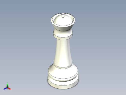象棋皇后正等轴测缩略图