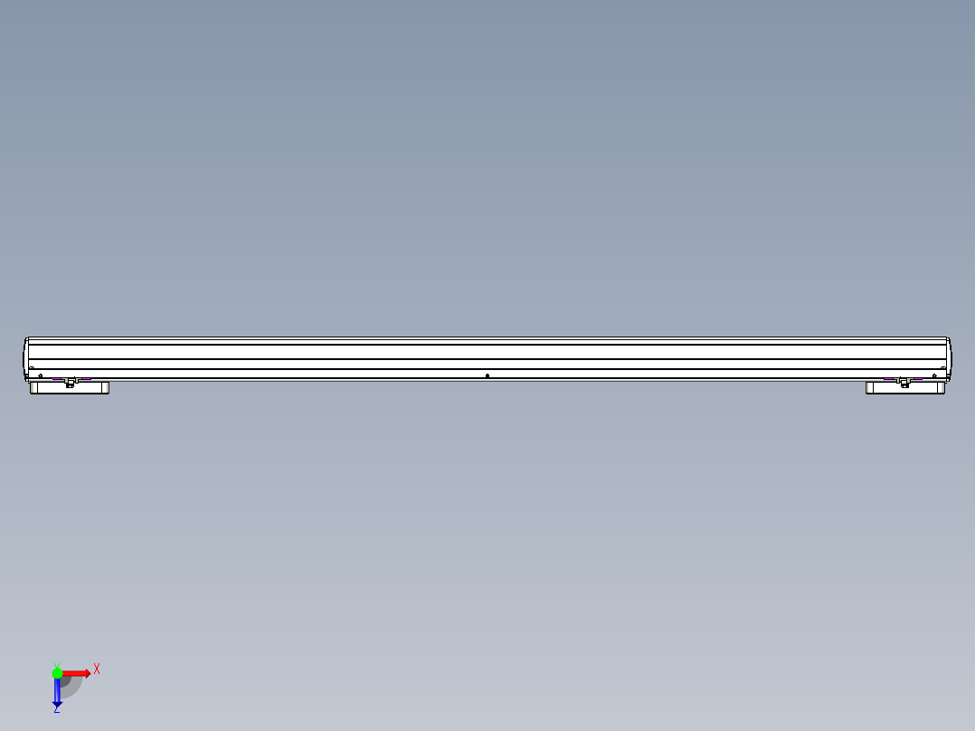 威洛博LC系列3d模型模组2LC22H1Y-S1500俯视图