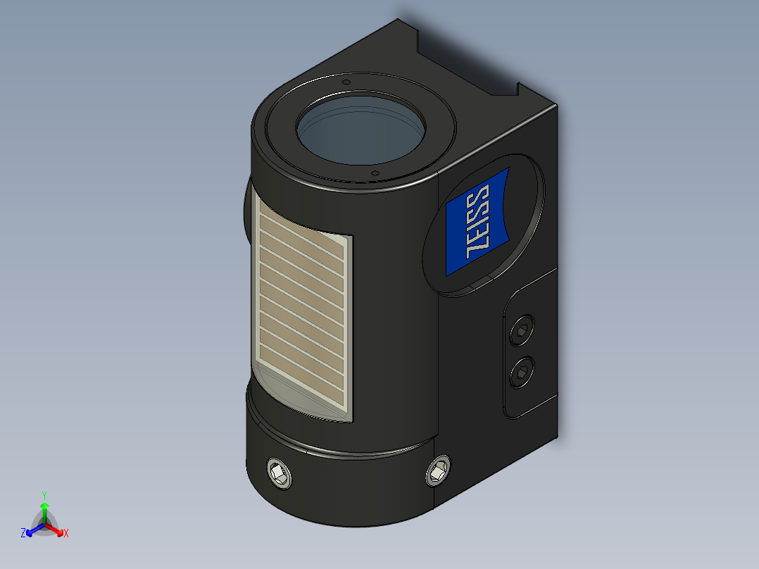 Zeiss观察仪正等轴测图