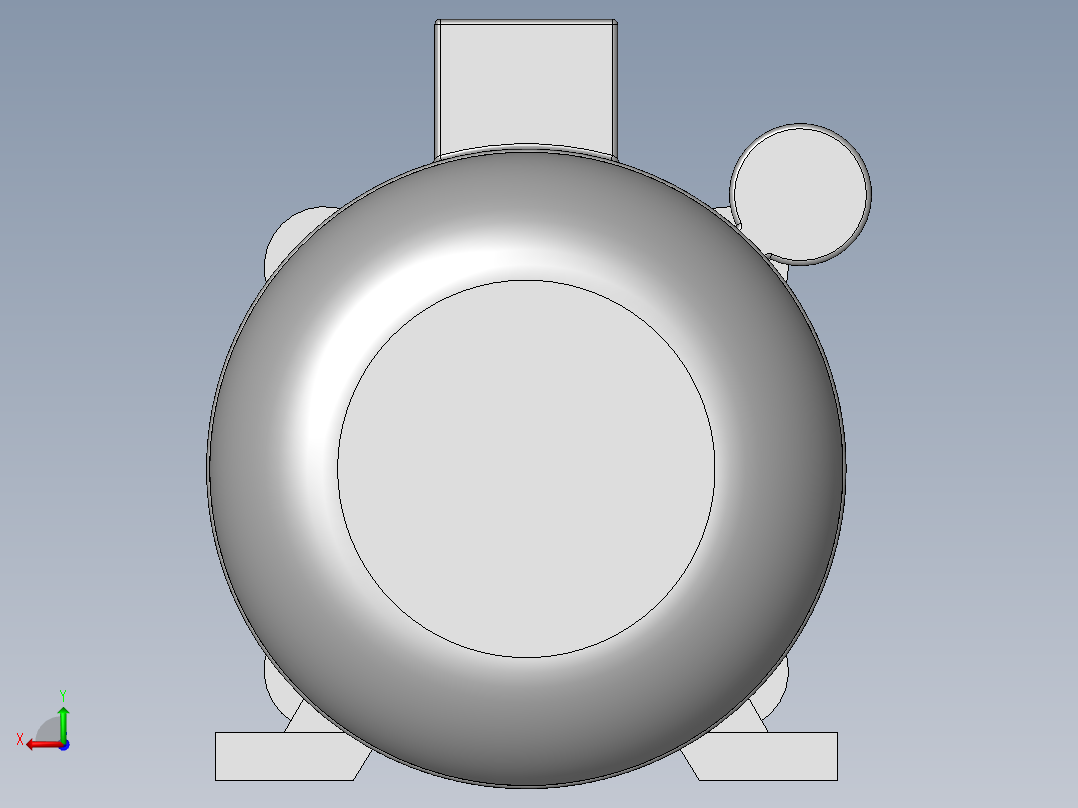异步电机DJ_YS系列(IP44)_IMB35型_YS-90L-6_1后视图