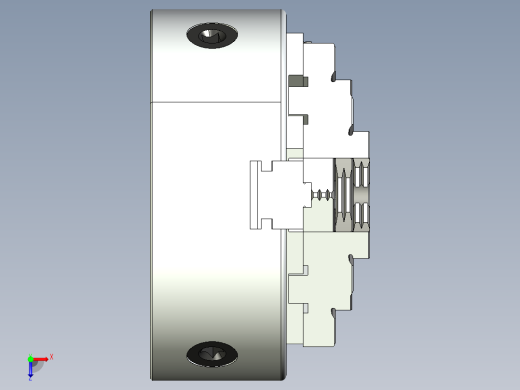 车床三爪卡盘俯视缩略图