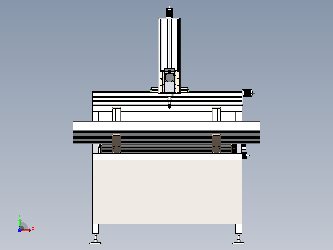 数控铣削铝前视图