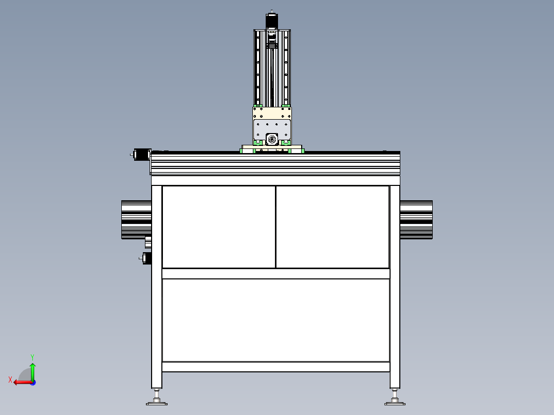 数控铣削铝后视图