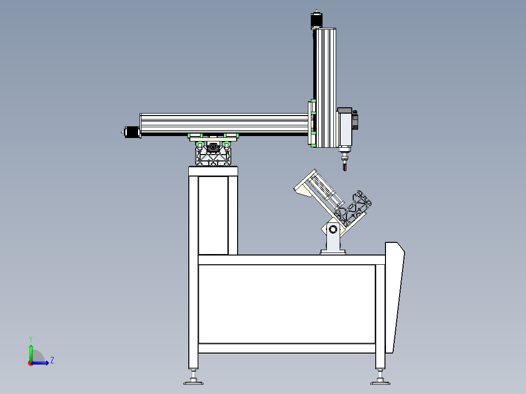 数控铣削铝左视图