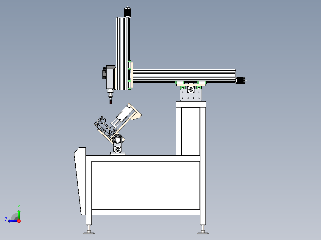 数控铣削铝右视图