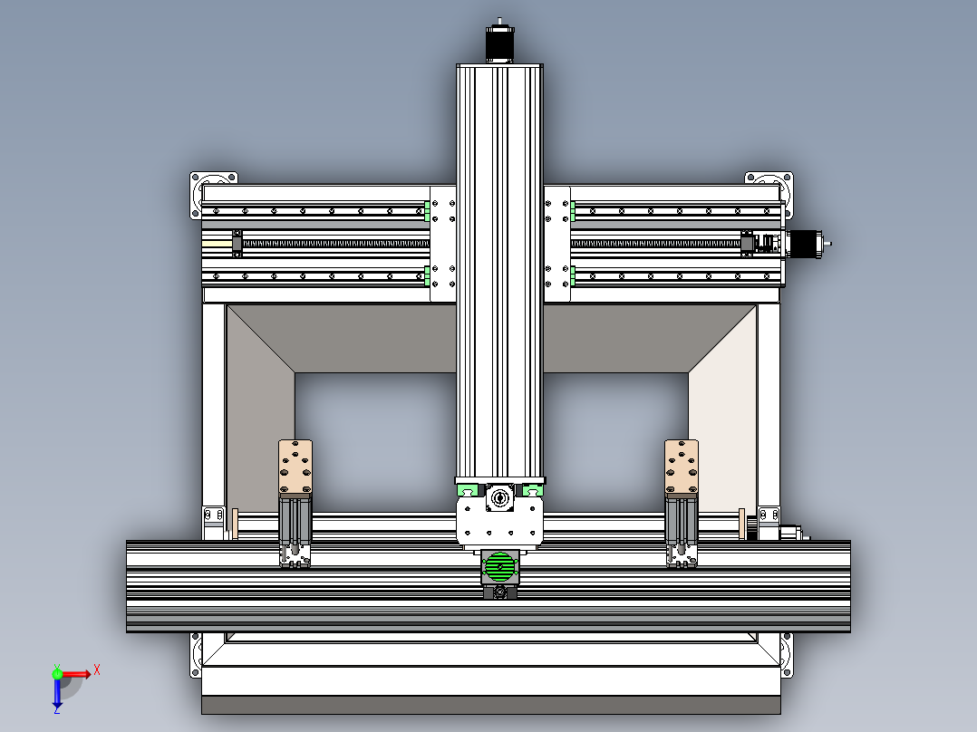 数控铣削铝俯视图