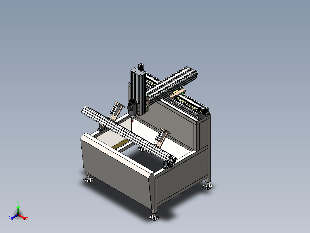 数控铣削铝正等轴测图