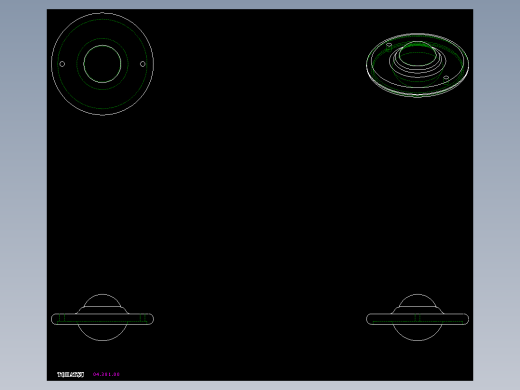 萬向滾珠04-2D多系列多零件图纸模型