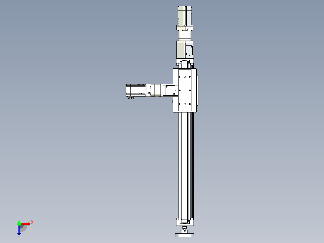 威洛博直线电机模组EB6ZR-L140-S480-LZ575K-Z575K-MS3俯视图