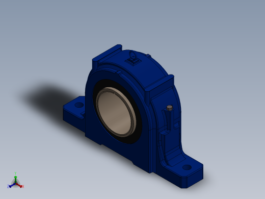 轴承座正等轴测缩略图