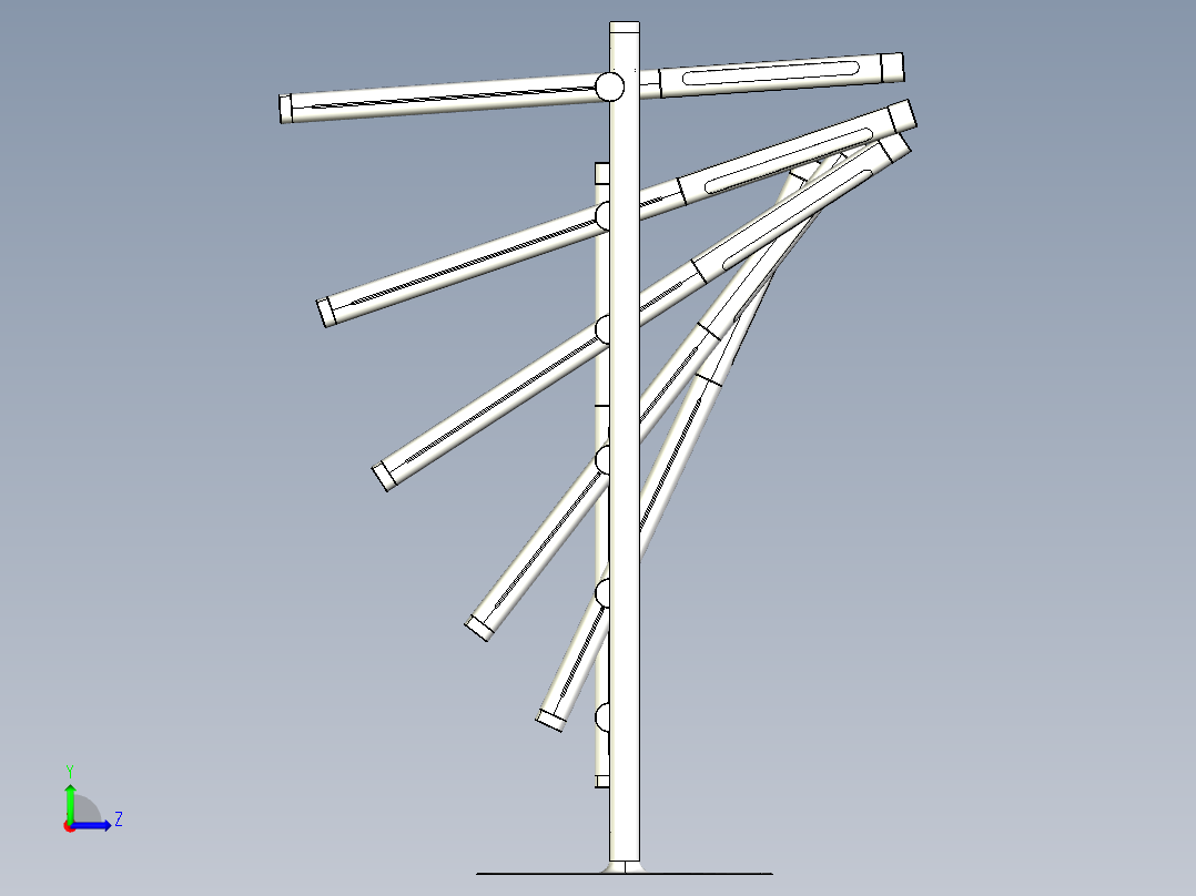 1624台灯设计左视图