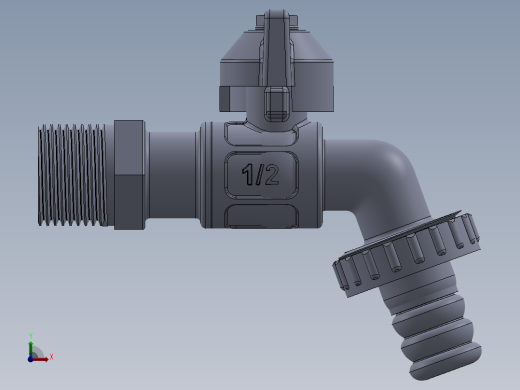 铜水龙头前视缩略图