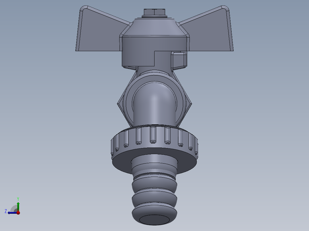 铜水龙头右视图