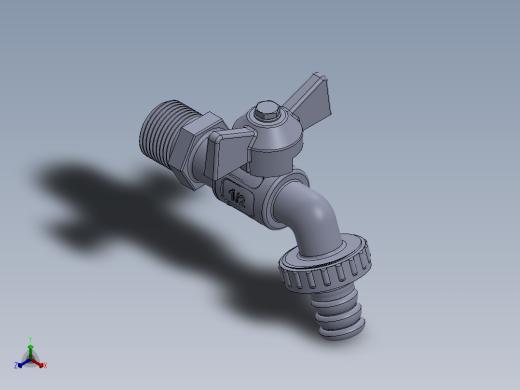 铜水龙头正等轴测缩略图