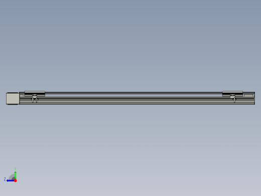 直线模组LHB17-L40-S1450-R(B)设计图纸右视缩略图