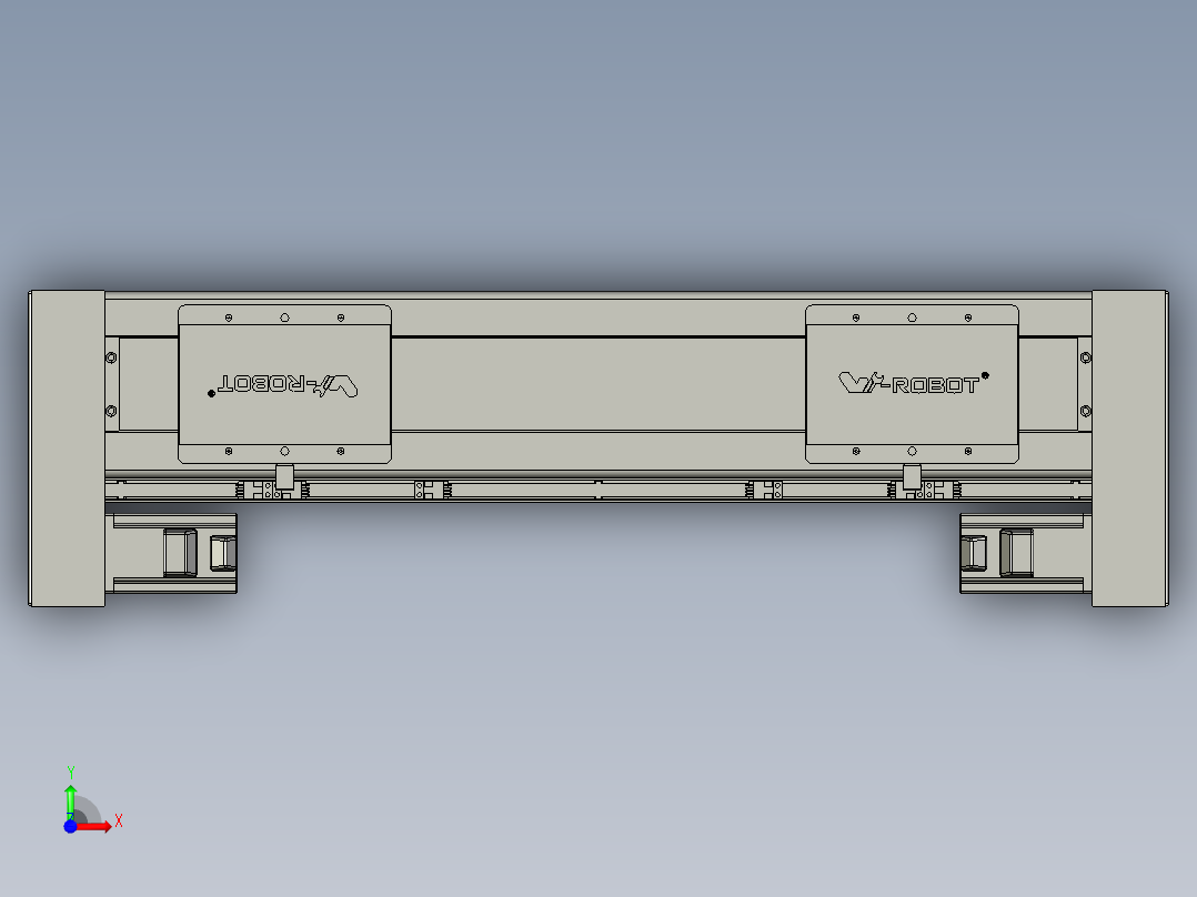 威洛博双电机滑台-VC14D2-S100-BLR-P40-C6前视图