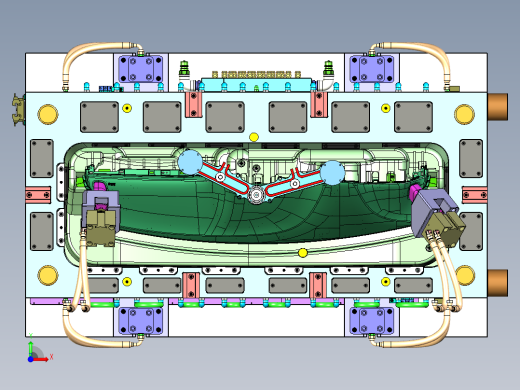 一套经典的汽车仪表模具图前视缩略图