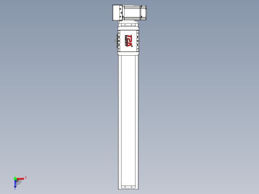 同步带全封闭直线模组TPA-HCB-85D-90-L500-RU-C-P20-N3俯视缩略图
