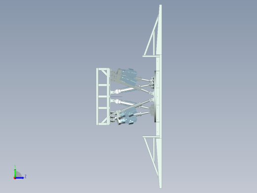六自由度总装平台左视缩略图