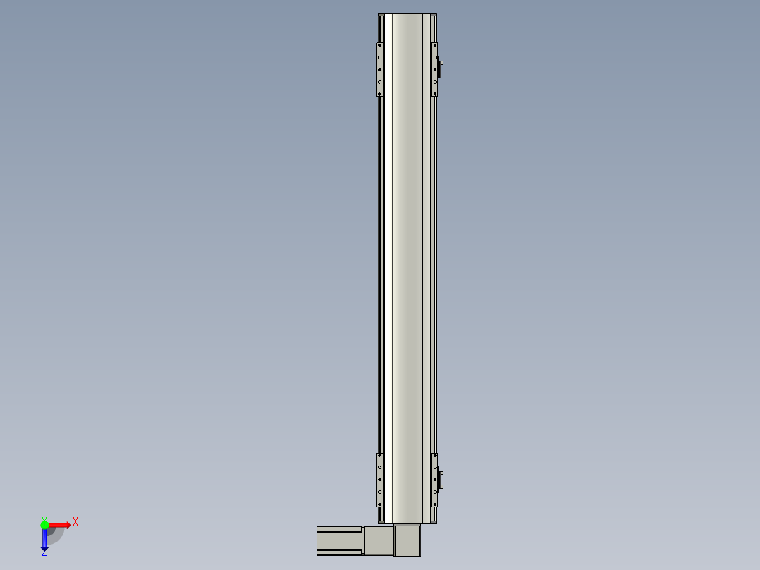 直线模组WG-LHB12-S800-R(B)设计图纸俯视图