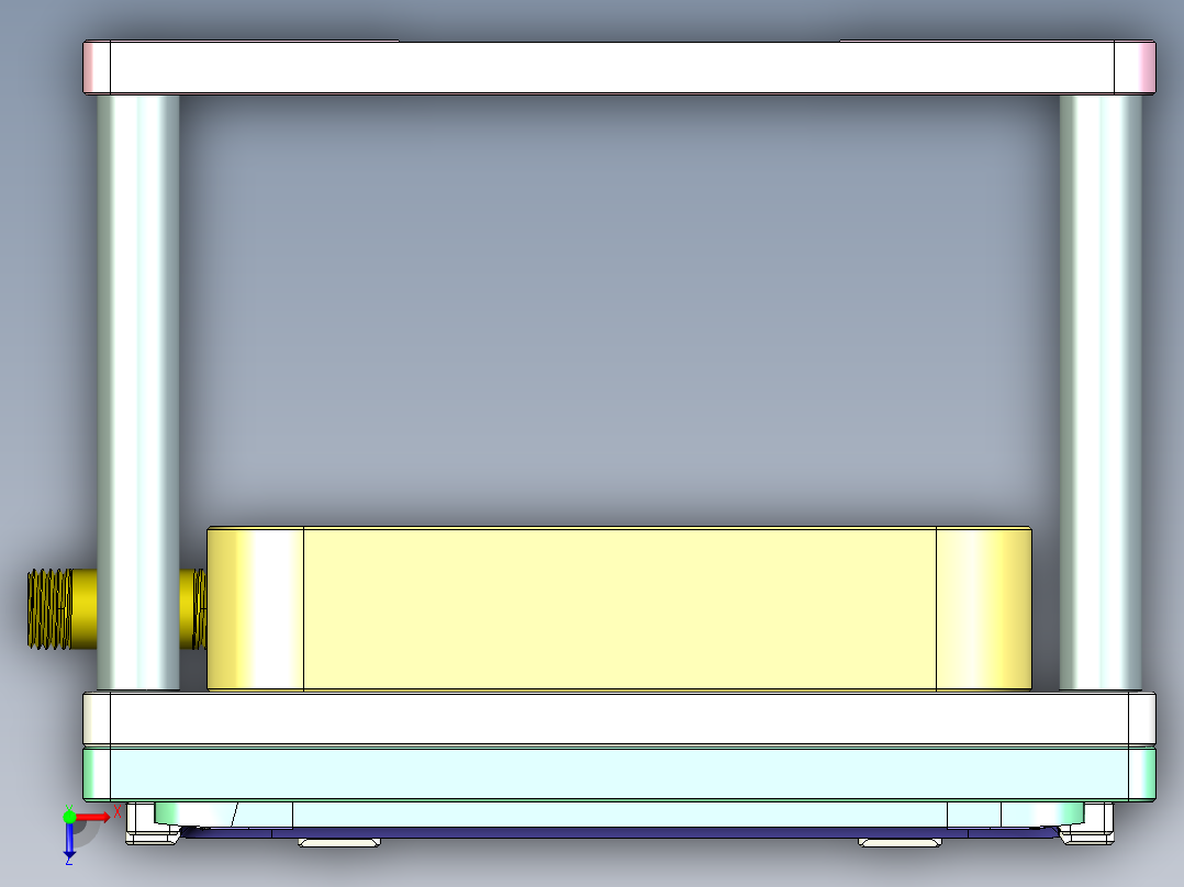 UX305LA-D笔记本CNC工装夹具三维模型-CNC1俯视图