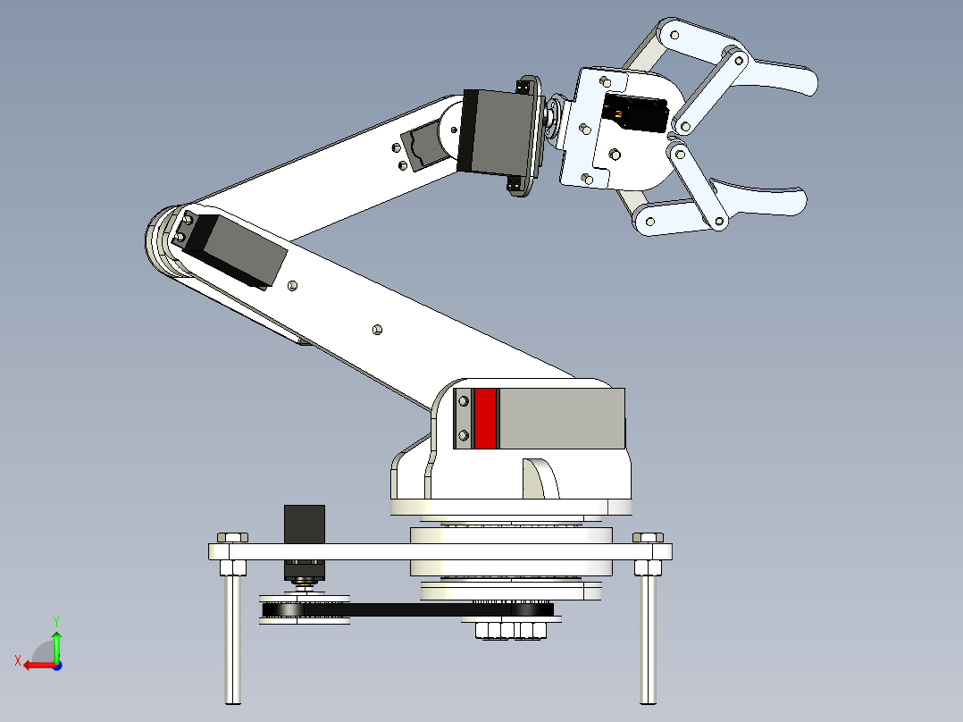 迷你机械臂后视图