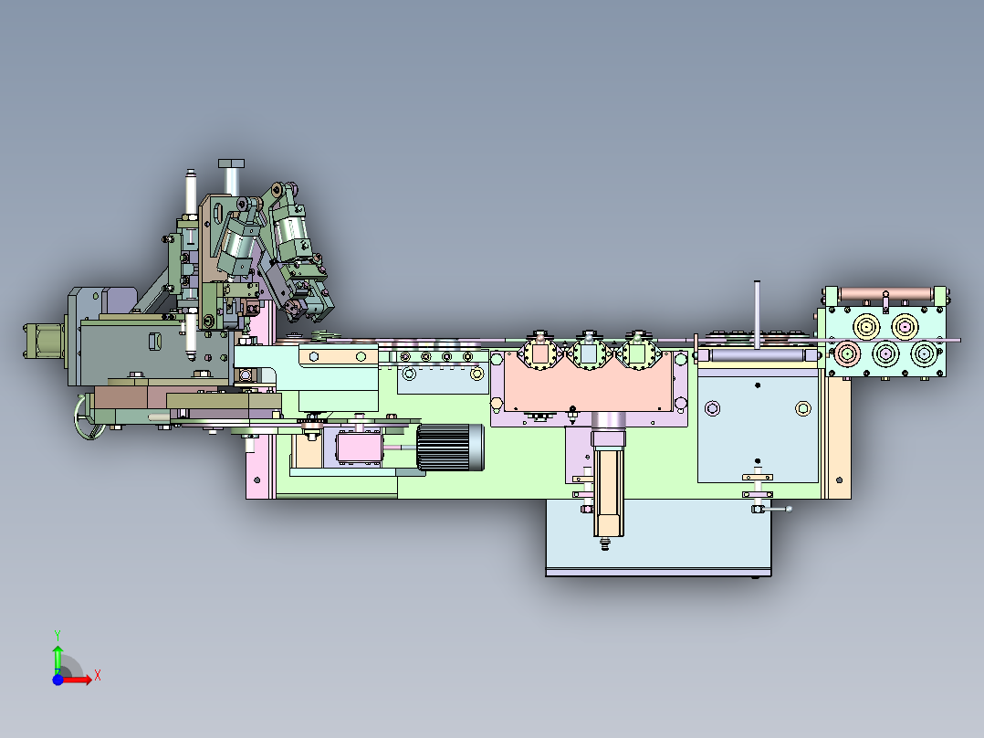 自动弯丝机step前视图