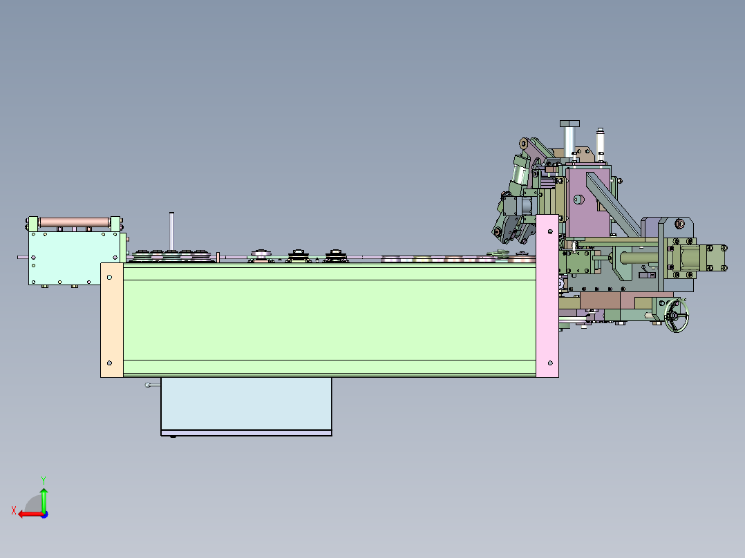 自动弯丝机step后视图