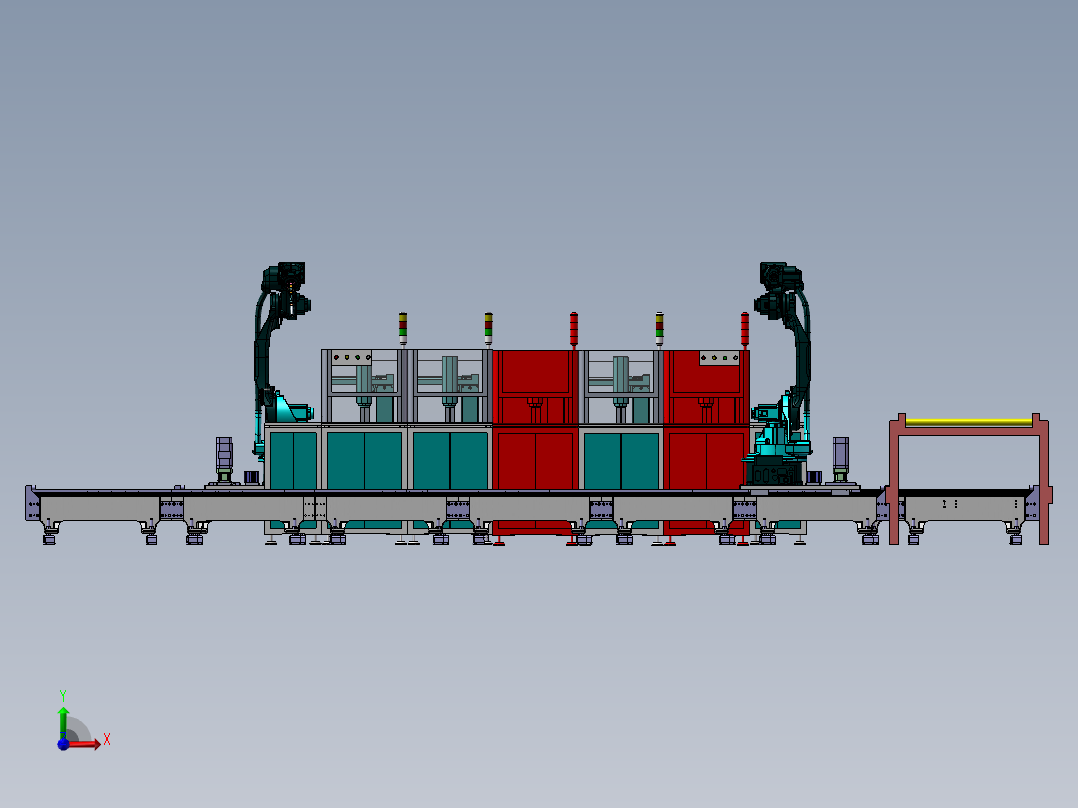 纸箱自动喷码印刷生产线sw17前视图